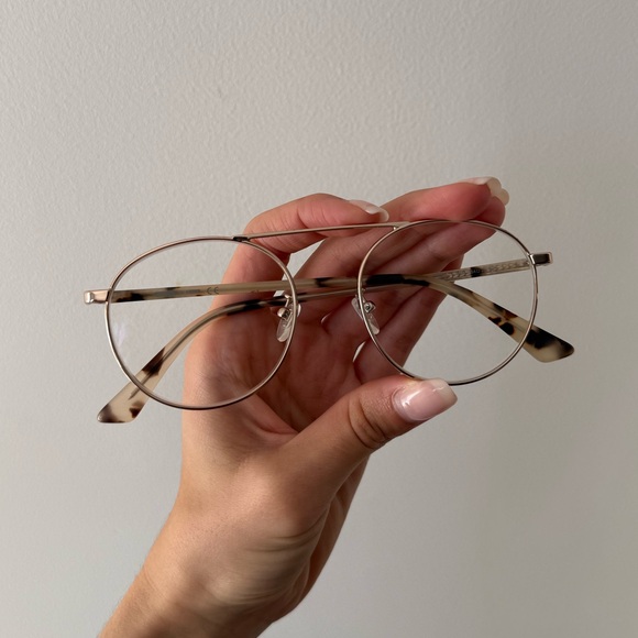 Alexander McQueen Accessories - Alexander Mcqueen Tortoiseshell Rose Gold Round Glasses